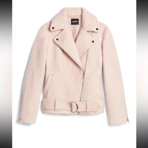 Express Women's Soft Pink Teddy Jacket